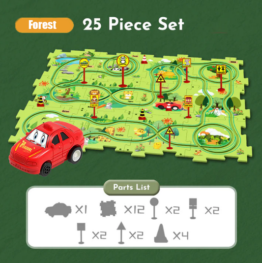 PuzzelRacer Auto Racebaan Set - 50% Korting!
