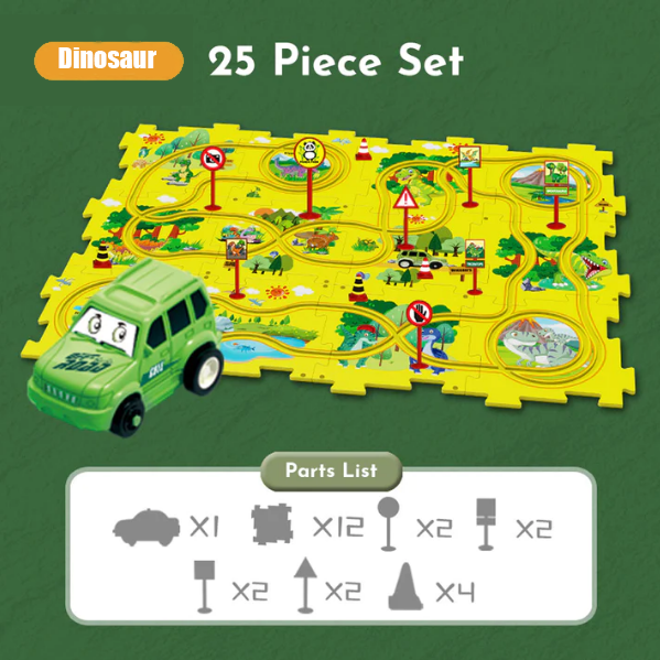 PuzzelRacer Auto Racebaan Set - 50% Korting!