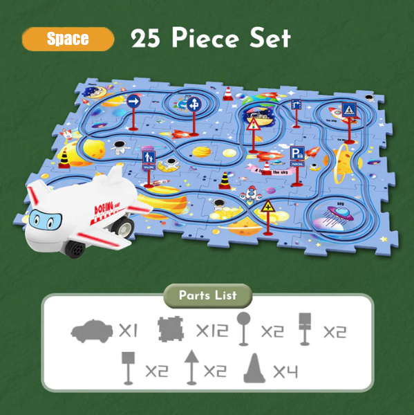 PuzzelRacer Auto Racebaan Set - 50% Korting!