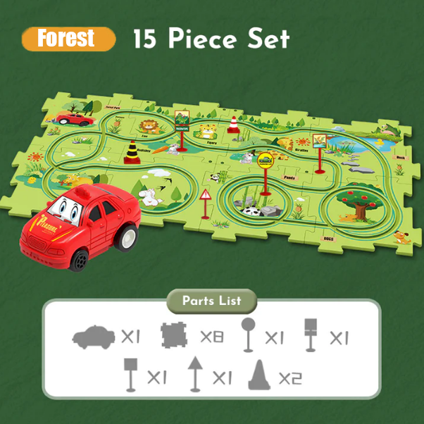 PuzzelRacer Auto Racebaan Set - 50% Korting!