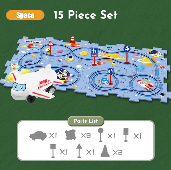 PuzzelRacer Auto Racebaan Set - 50% Korting!